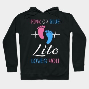 Pink or Blue Lito Loves You Mexican or Spanish Grandpa Heartbeat Hoodie